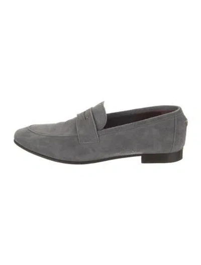 Pre-owned Bougeotte Suede Loafers In Gray