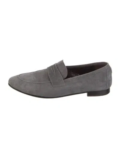 Pre-owned Bougeotte Suede Loafers In Gray