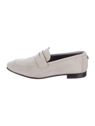 Pre-owned Bougeotte Suede Loafers In Gray