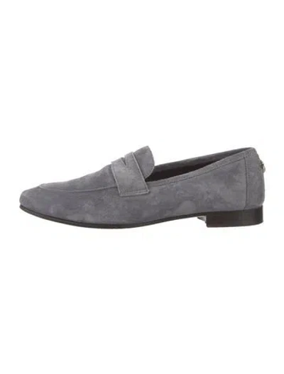 Pre-owned Bougeotte Suede Loafers In Grey