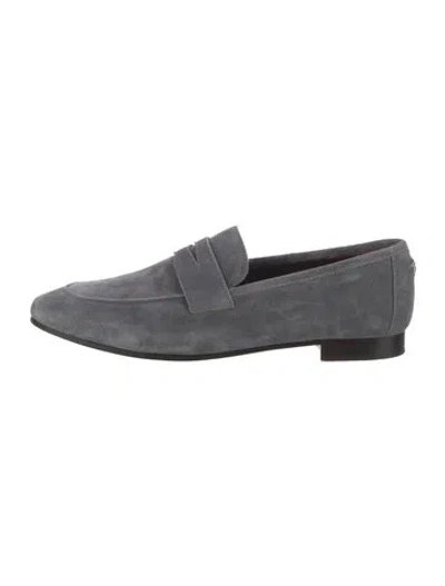 Pre-owned Bougeotte Suede Loafers In Grey