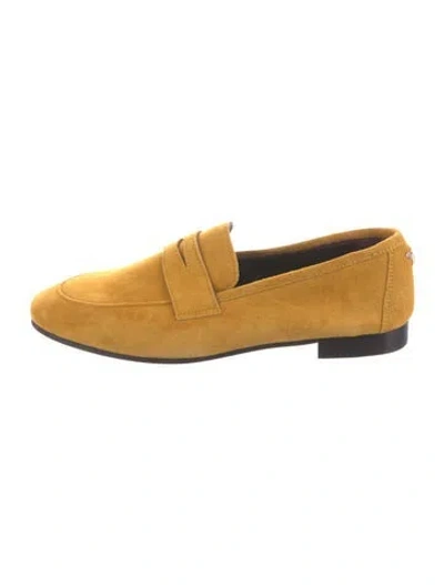Pre-owned Bougeotte Suede Loafers In Yellow