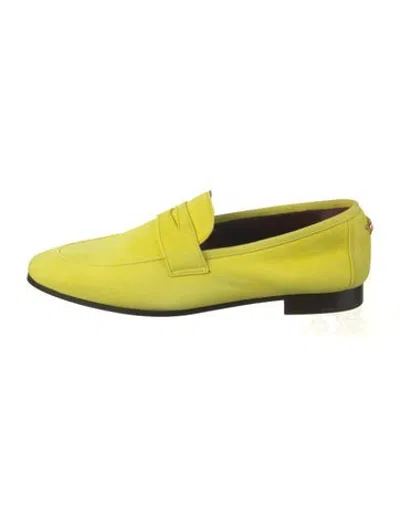 Pre-owned Bougeotte Suede Loafers In Yellow