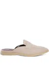 Bougeotte Suede Mules In Neutrals