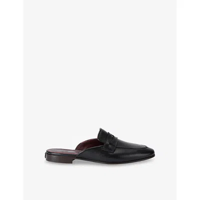 Bougeotte Womens  Almond-toe Leather Mules