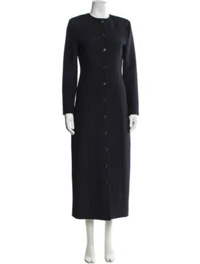 Pre-owned Bouguessa Coat In Blue