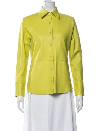 Pre-owned Bouguessa Silk Jacket In Yellow