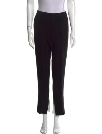 Pre-owned Bouguessa Straight Leg Pants In Blue