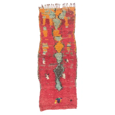 Pre-owned Boujad Tribe The Legacy Covenant: A Vintage Boujad Moroccan Masterpiece Of Bohemian Splendor In Orange