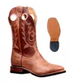Boulet Boots Men's Bullhide Organza Boot In Cognac/orange In Brown