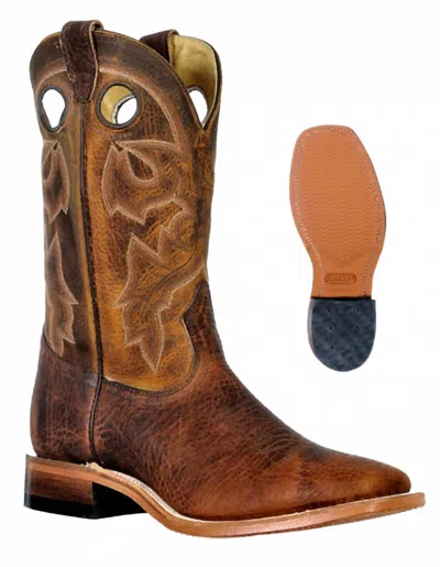 Boulet Boots Men's Shrunken Bomber Boot In Brownd Oiled In Multi