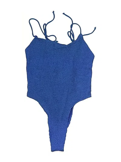 Pre-owned Bound By Bond-eye Bodysuit In Blue