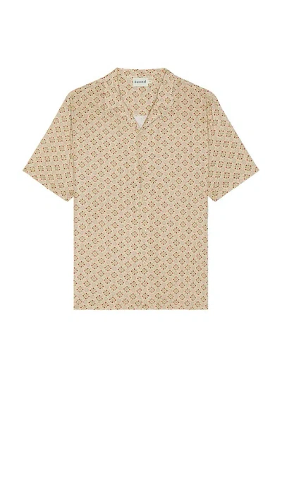 Bound Floral Mosaic Shirt In Brown
