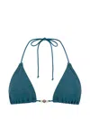 Bound Ingrid Beaded Bikini Top In Blue