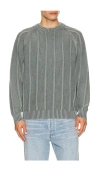 Bound Melvin Washed Sweater In Gray