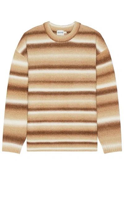 Bound Ombre Knit Jumper In 太妃糖色