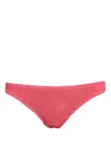 Bound Scene Palm-pattern Bikini Bottoms In Pink