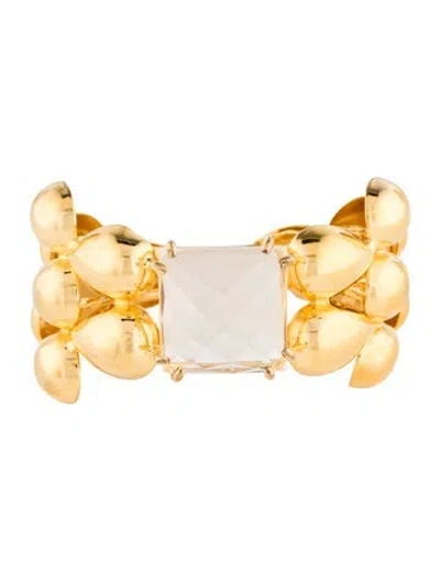 Pre-owned Bounkit Alexis Cuff Bracelet, 5.5" In Multicolor