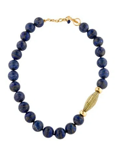 Pre-owned Bounkit Bead Strand Necklace, 19" In Multicolor