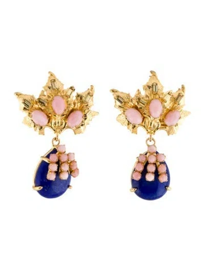 Pre-owned Bounkit Earclip Drop Earrings In Multicolor