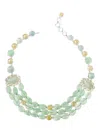 Bounkit Jewelry Beaded Layered Necklace In Multi