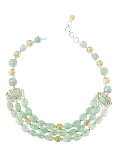 Bounkit Jewelry Beaded Layered Necklace In Multi