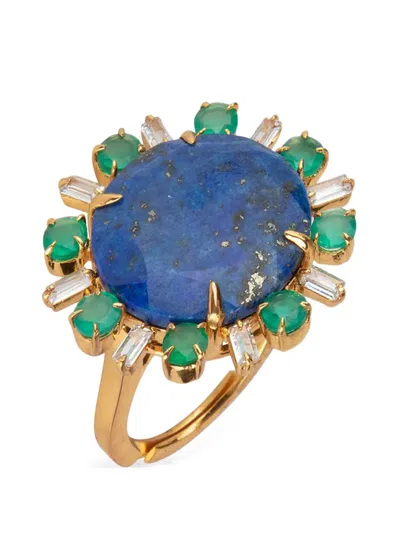Bounkit Jewelry Elsa Lapis Lazuli Ring In Blue