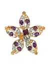 Bounkit Jewelry Gold Flower Brooch In Gold