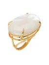 Bounkit Jewelry Pearl Barbara Ring In Gold