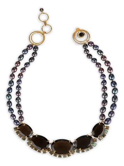 Bounkit Jewelry Pearl Necklace In Multi