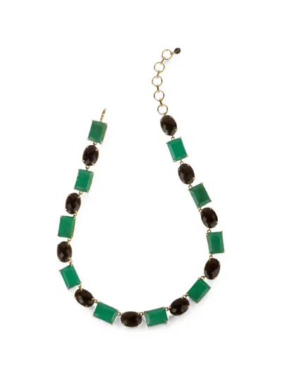 Bounkit Jewelry Rhea Quartz Necklace In Gold