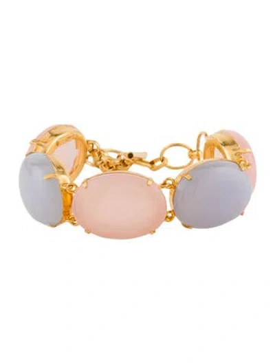 Pre-owned Bounkit Resin Charm Bracelet, 7.75" In Multi