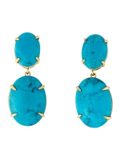 Pre-owned Bounkit Stone Drop Clip-on Earring In Multicolor