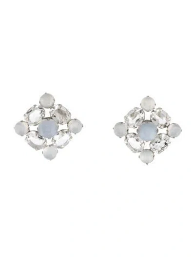 Pre-owned Bounkit Stud Earrings In Multicolor