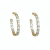 Bounkit Women's Blue / Gold Margaret Hoops Blue Quartz