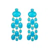 Bounkit Women's Blue Marysol Earrings Turquoise Clip On
