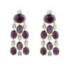 Bounkit Women's Blue / Pink / Purple Marysol Earrings Multicolor Clip On