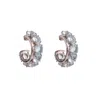 Bounkit Women's Blue / Silver Alyson Hoops Blue Quartz Pierced