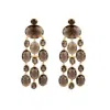 Bounkit Women's Brown Marysol Earrings Smoky Quartz Pierced