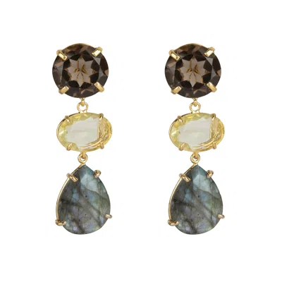 Bounkit Women's Christa Earrings In Yellow