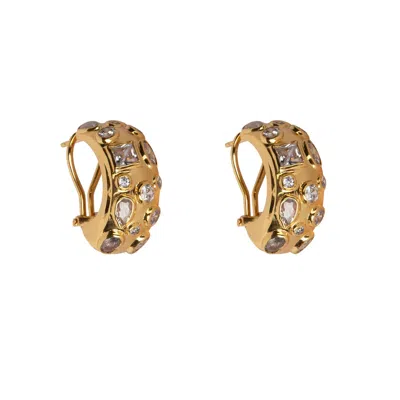 BOUNKIT WOMEN'S GOLD AMAYA HOOPS CLIP ON