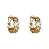 Bounkit Women's Gold Estelle Hoops Clip On In Gold