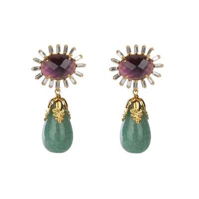 Bounkit Women's Green Irene Earrings