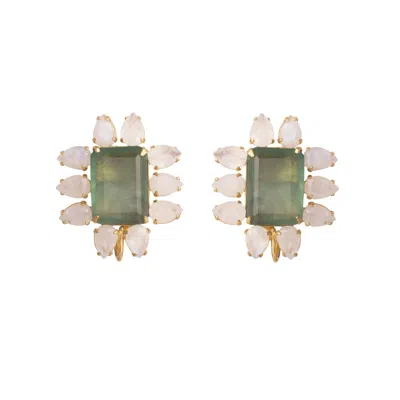 Bounkit Women's Lucille Studs In Light Green