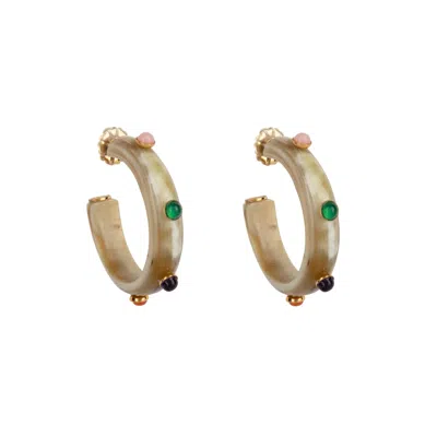 Bounkit Women's Neutrals Eliza Hoops Multicolor