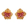 Bounkit Women's Pink / Gold Oslo Studs Clip On In Multi