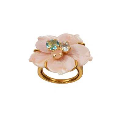 Bounkit Women's Pink / Purple / Gold Matilda Ring