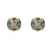 Bounkit Women's Purple / Gold / Blue Dominique Studs Clip On