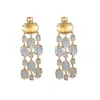Bounkit Women's White Marysol Earrings Clear Quartz Clip On