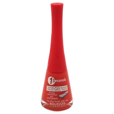 Bourjois Paris 1 Seconde - # 10 Rouge Poppy By Bourjois For Women - 0.3 oz Nail Polish
